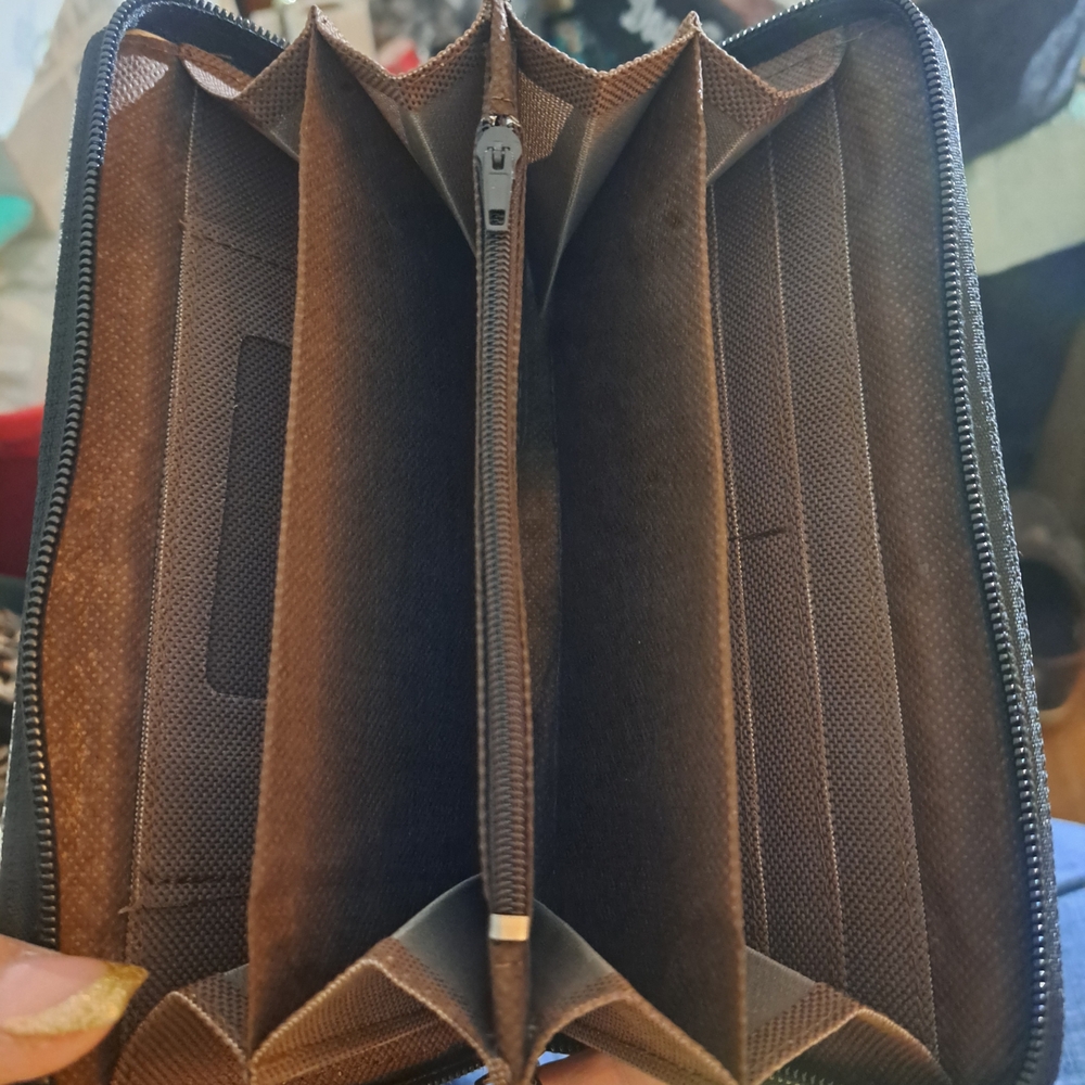 Designer Monogram Zip Wallet - Picture 2 of 3